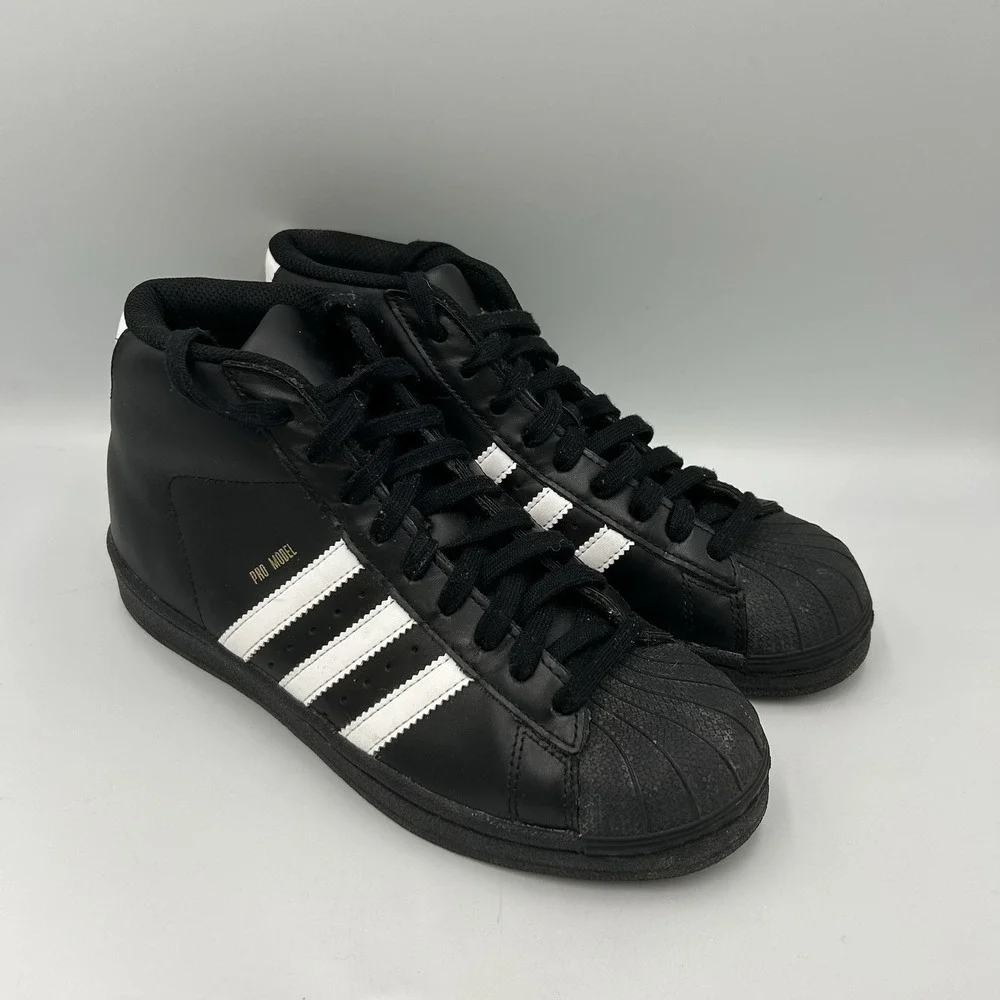 Adidas Pro Model‎ Black Sneakers Shoes Men's Size 6